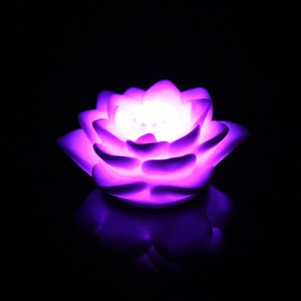 10pcs LED Lotus Lantern Colorful Water Lily Night Light Flower Lanterns Home Decor for Festival Party