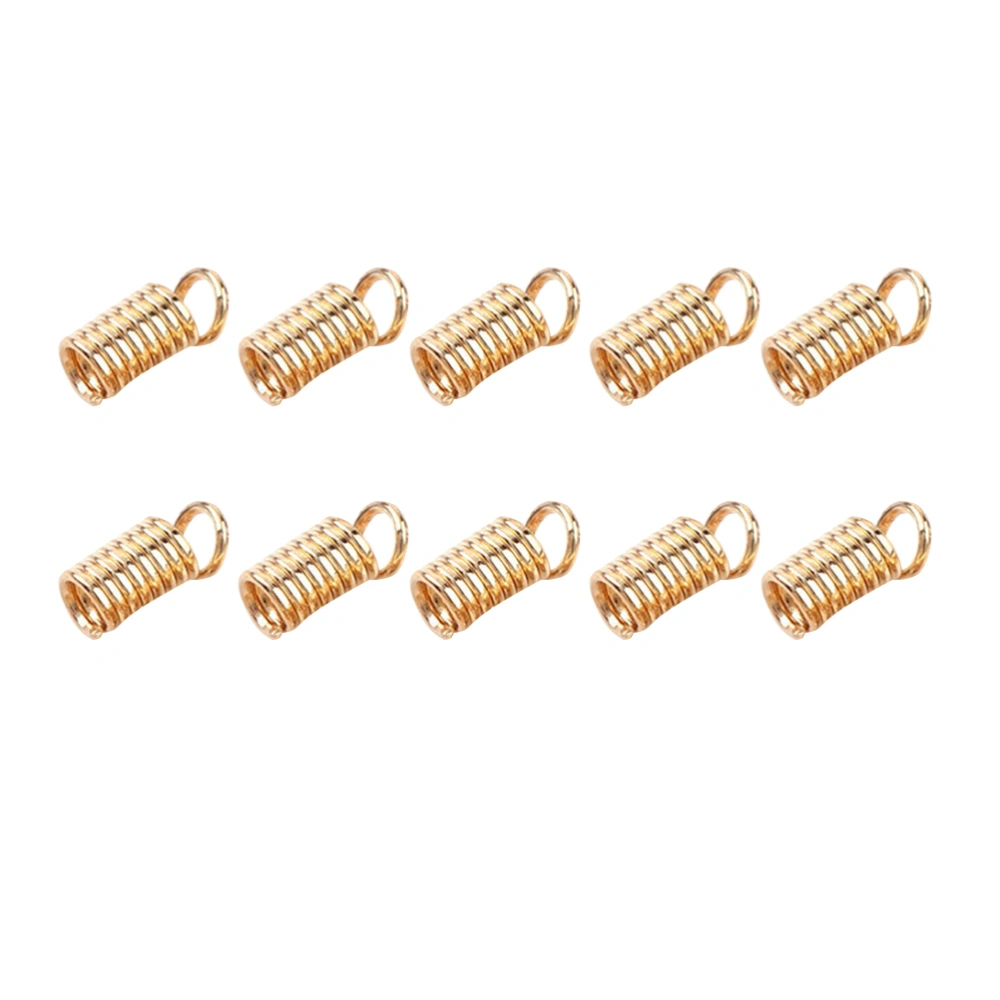 5 Packs DIY Jewelry Connectors Handmade Crafts Connecting Button Spring Buckles for Home Shop Rose Gold (3x7mm)