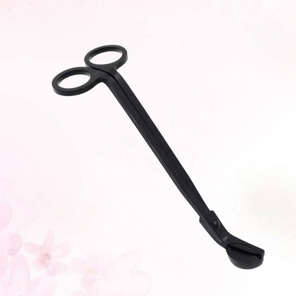 Stainless Steel Candle Extinguisher Candle Snuffer Wick Trimmer Wick Dipper Candle Accessory Gift Wick Cutter(Black)
