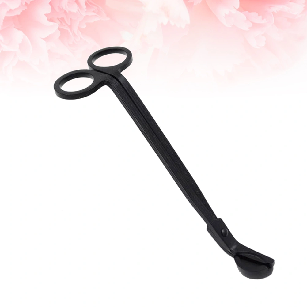 Stainless Steel Candle Extinguisher Candle Snuffer Wick Trimmer Wick Dipper Candle Accessory Gift Wick Cutter(Black)