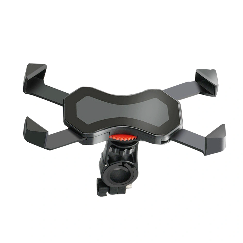 Adjustable Phone Holder Electric Motorcycle Mountain Bike Mobile Phone Bracket Stand (Black)