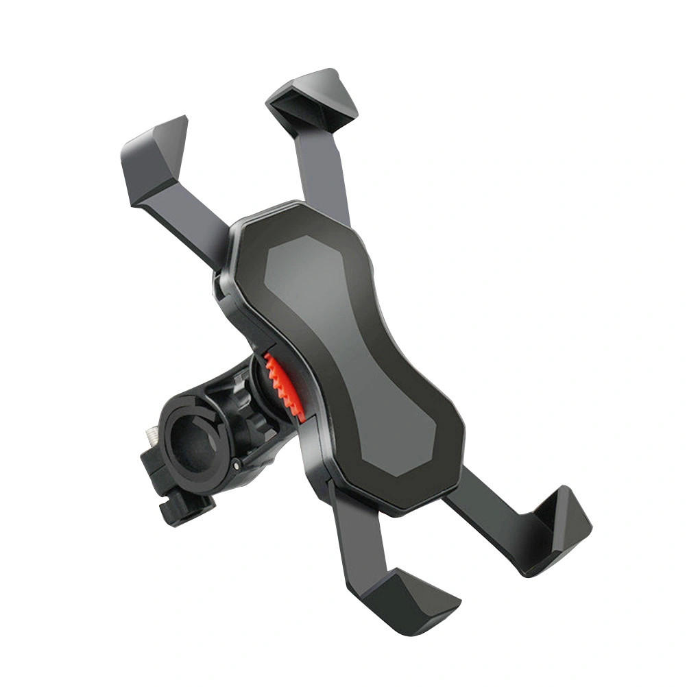 Adjustable Phone Holder Electric Motorcycle Mountain Bike Mobile Phone Bracket Stand (Black)