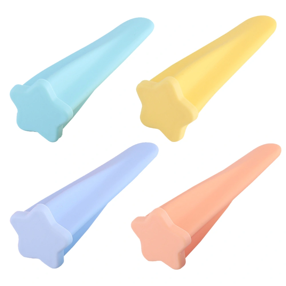 4Pcs Ice Cream Molds DIY Making Tools Frozen Popsicle Molds (Assorted Color)