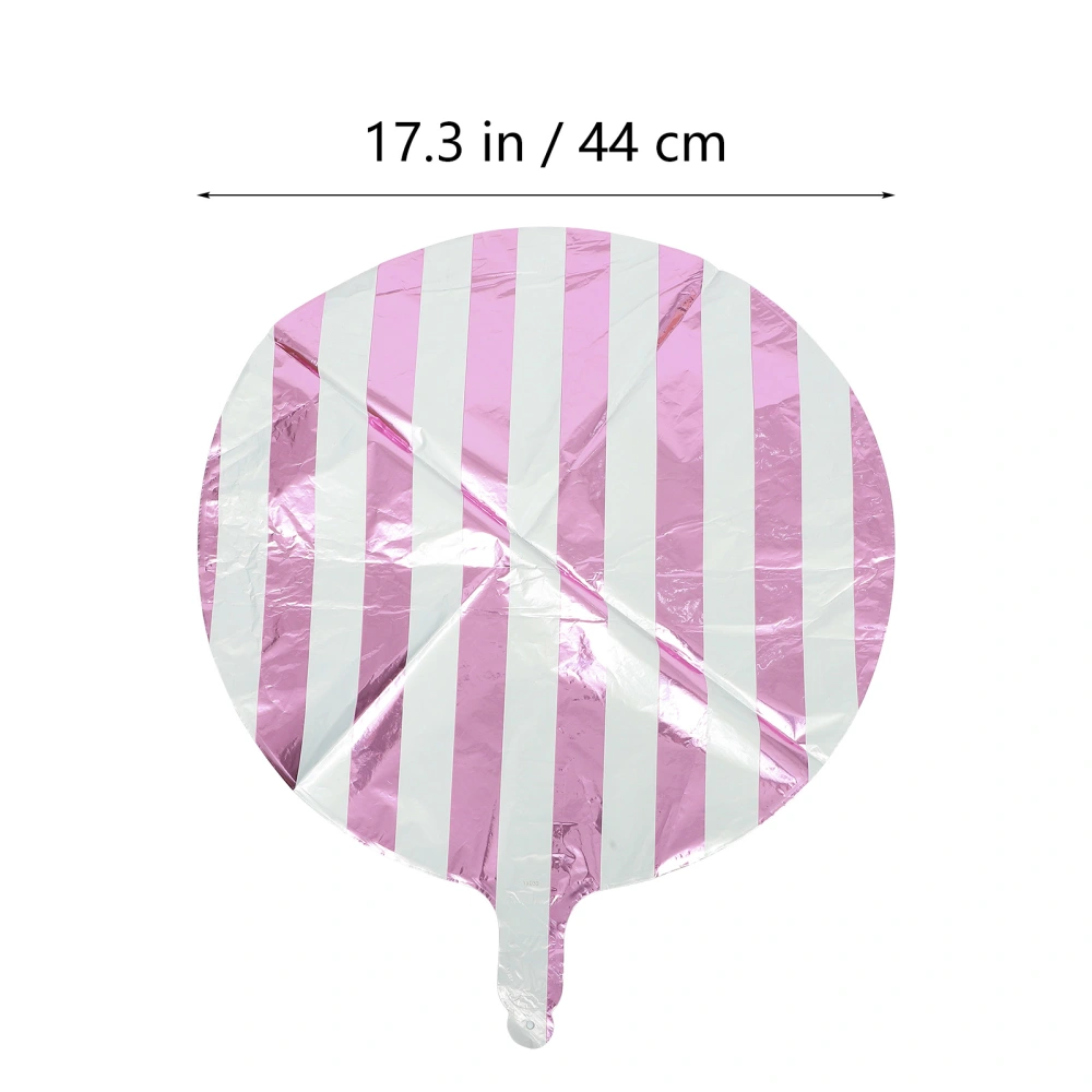 10pcs Round Balloons Striped Balloons Birthday Balloons for Wedding Home Decor