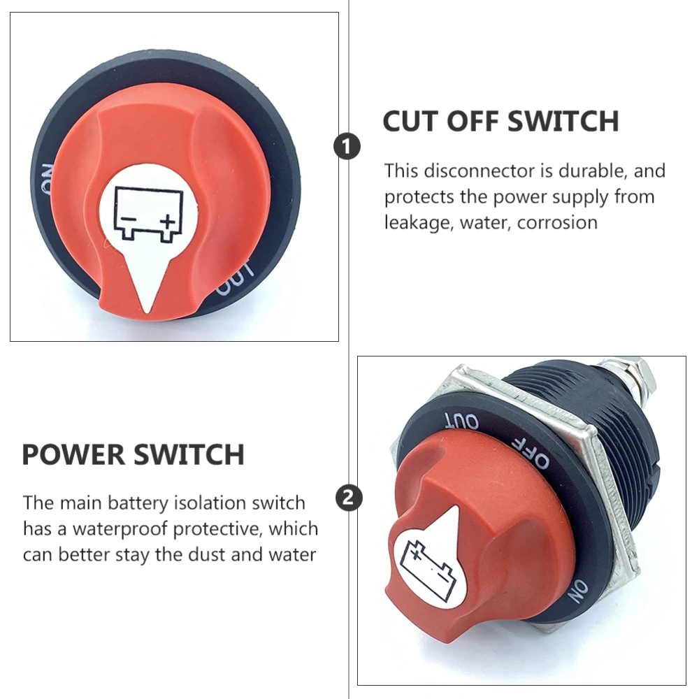 Car Battery Disconnect Switch Main Switch Cut-Off Installation Disconnect Switch