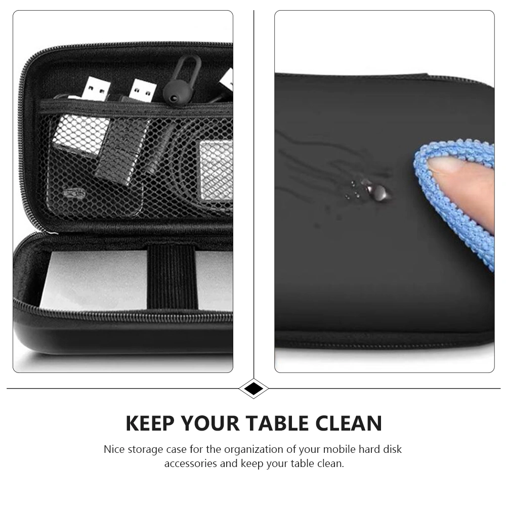 2Pcs Electronics Accessories Bags EVA Storage Bags Mobile Hard Disk Cases