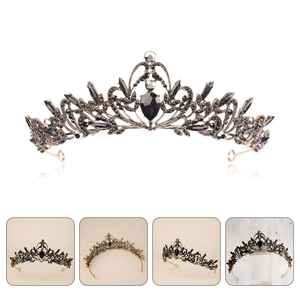 Baroque Bridal Rhinestone Tiara for Girl Wedding Crown Rhinestone Bride Tiara Headband