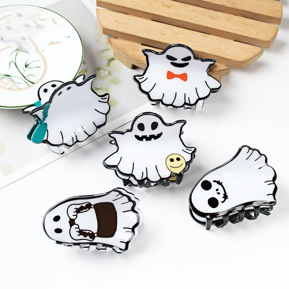 Ghost Halloween Hair Clip Barrettes Son Barrettes