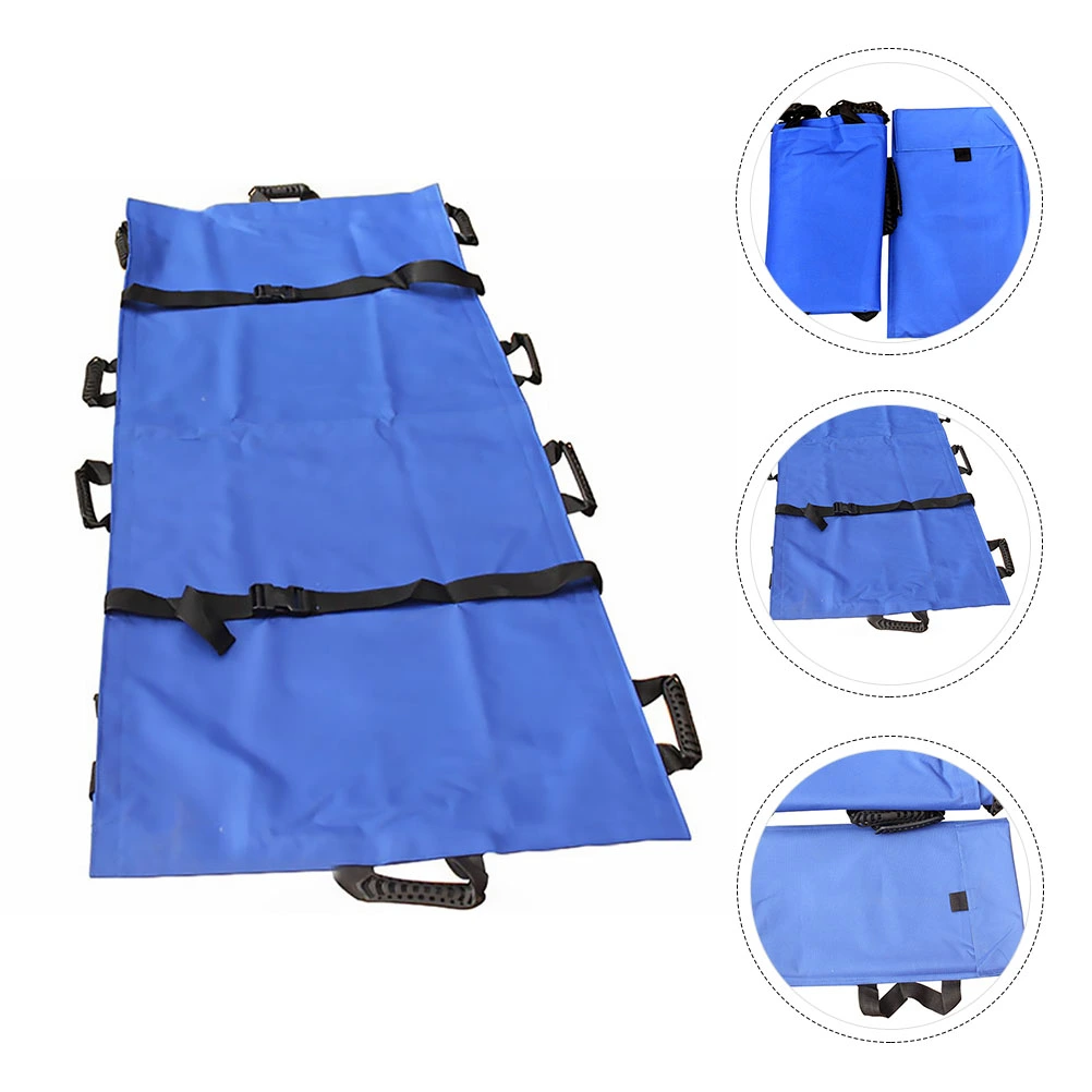 Portable Transport Stretcher Oxford Cloth Folding Stretcher with 10 Handles