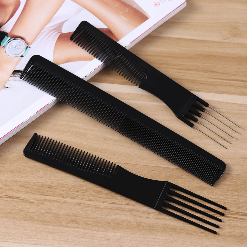 PIXNOR 10pcs Professional Anti-static Hair Styling Combs Multifunctional Hairdresser Accessories Set Hairstyle Tools Kit