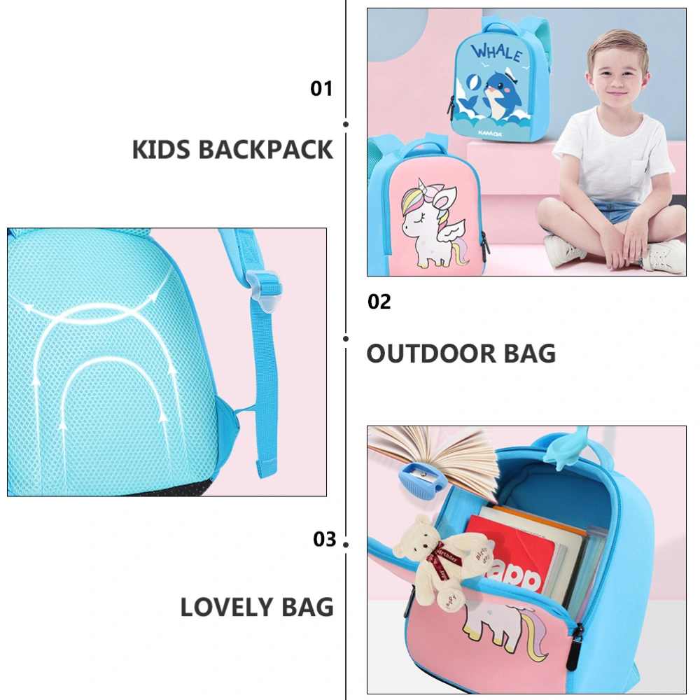 1pc Children Backpack Kindergarten Unicorn Bag Lovely Kids Schoolbag (Small)