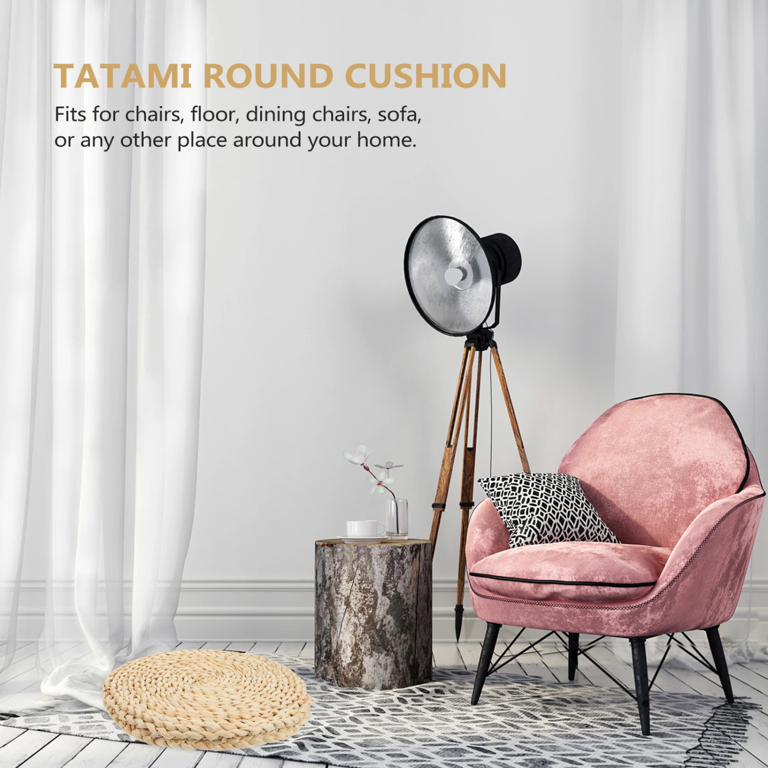 Woven Seat Cushion Straw Woven Cushion Sofa Futon Meditation Futon Cushion