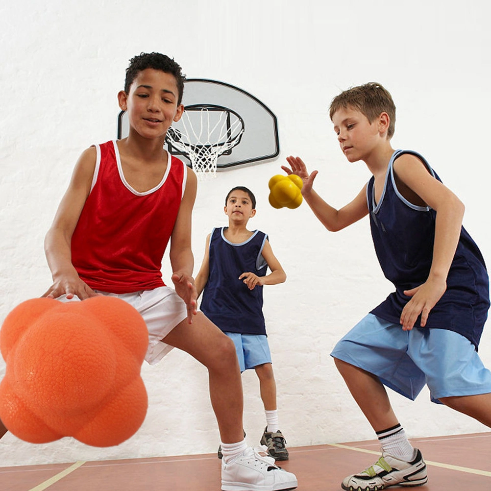 3pcs Agility Reaction Reflex Ball Bouncing Ball Baseball Tennis Badminton Reaction Training Ball Exercise Fitness Sensitive Ball (High Difficult Red + High Difficulty Blue + High Difficulty Yellow)