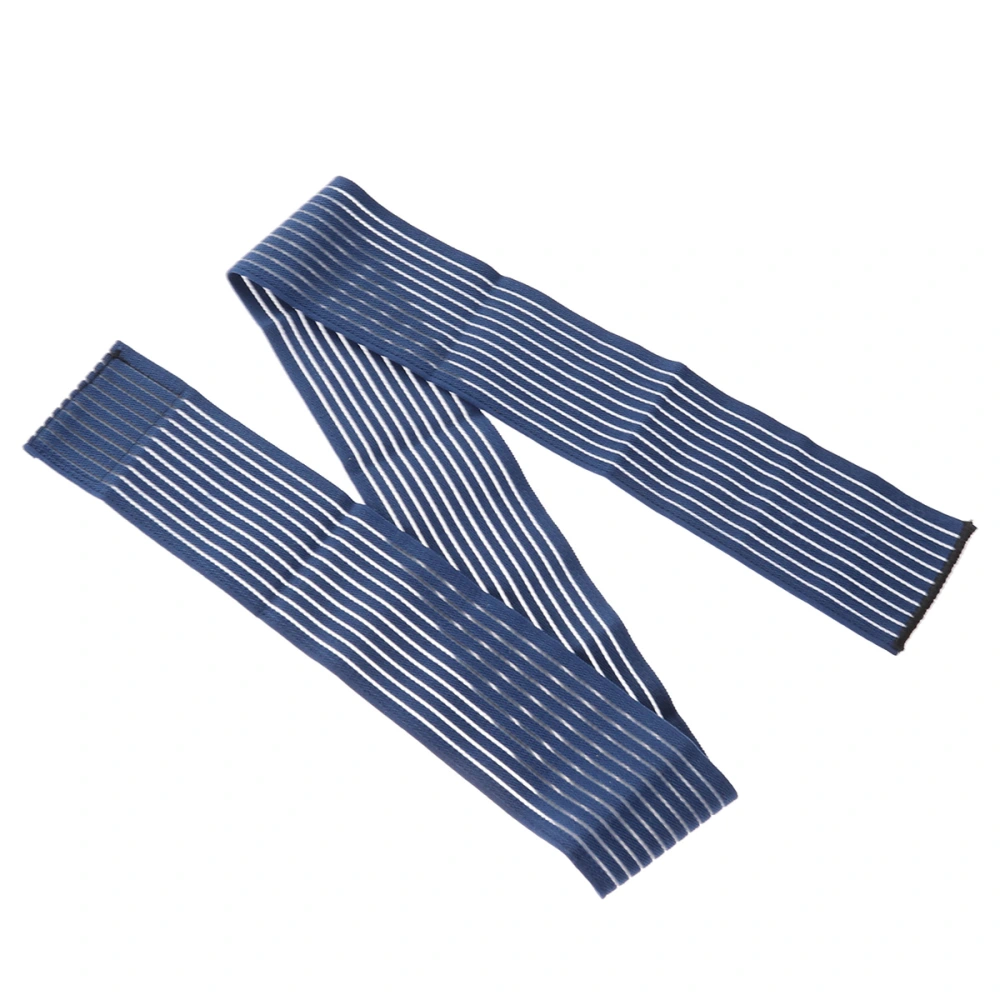 120cm Outdoor Sports Bandage Stretching Winding Strap Legs Bandage Protecting Pressing Knee Fitness Running（Blue)