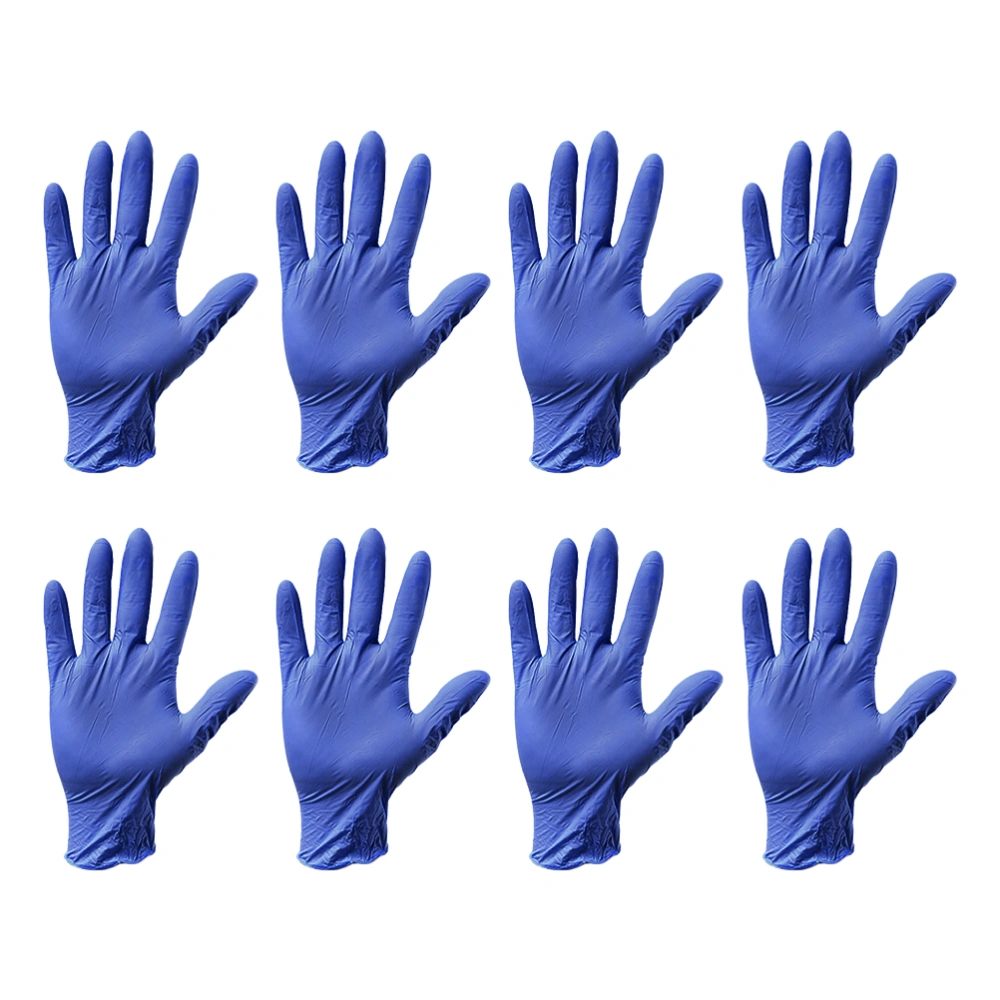 20Pcs Professional Disposable Nitrile Gloves Resistant Gloves Level 5 Hands Protection Cover Kitchen Gloves Size L(Blue)