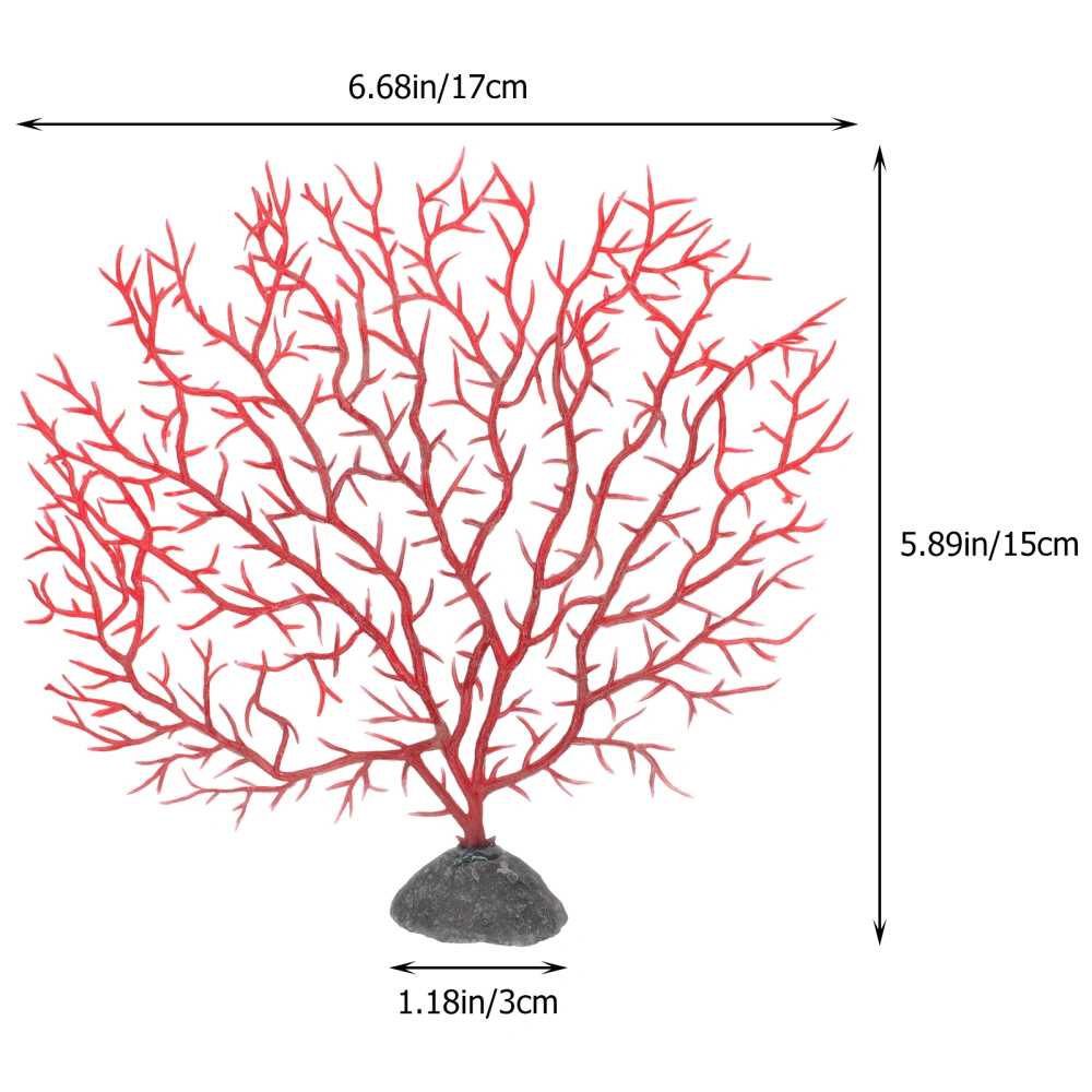 5pcs Fish Tank Decoration Simulated Coral Shaped House Resin Coral House Ornament Landscape Decor