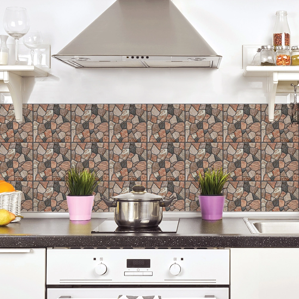 3D Self-adhesive Brick Pattern Wallpaper Modern Wall Background TV Decor Wallpaper for Bedroom Living Room 30x30cm(Pattern 503)