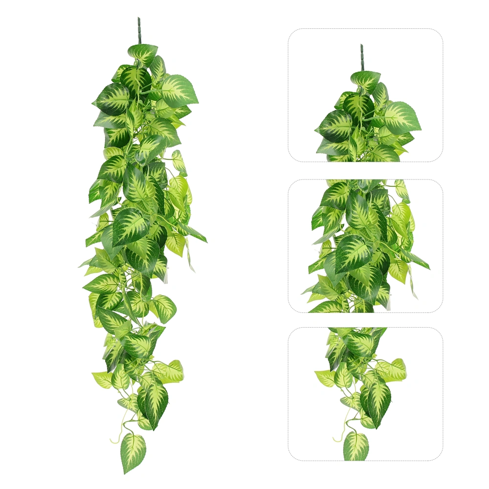 Fake Vine Ornament Wall Plant Leaf Decor Simulation Spotted Leaf Decor