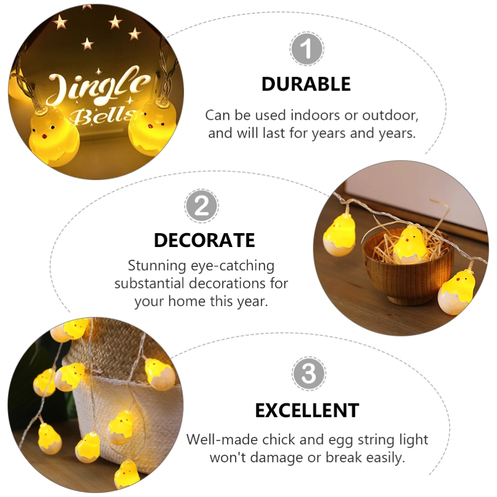 Easter Chick Egg String Light Themed Party Holidays Festival String Light