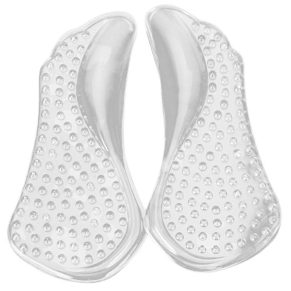 Pair of Non-Slip Arch Support Gel Pads Shoe Insole (Transparent)