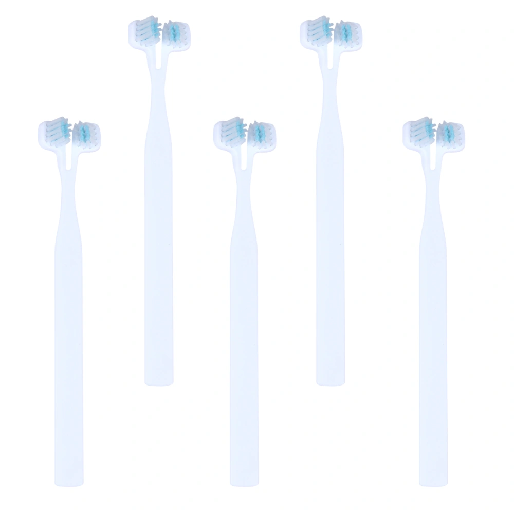 5pcs Pet Double Head Teeth Brush Toothbrush Pet Cleaning Tool for Cat Dog