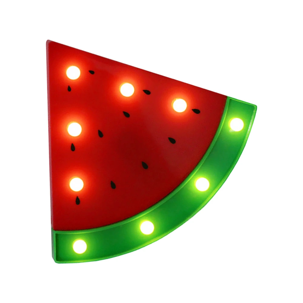 1Pc Watermelon Shaped Night Light Table Lamp Without Battery