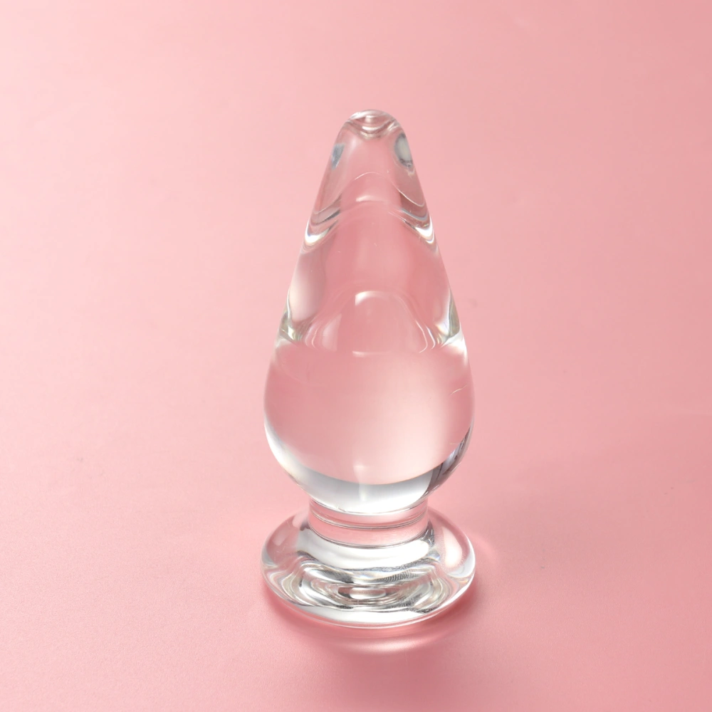 Adult Sex Toys Glass Anal G-Spot Butt Plug for Men and Women Sexual Life (No.1)