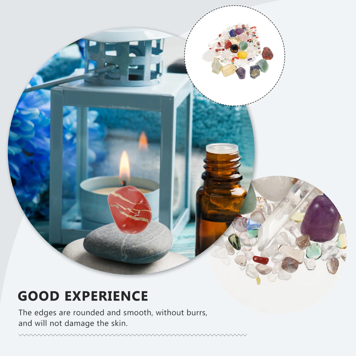 1 Set of Crystal Chakra Stones Meditation Stones Home Desktop Stone Adornments