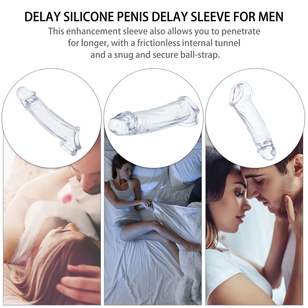 Adult Sexy Condom Male Extender Sleeve Product Penis Sleeve Adult Erotic Toy