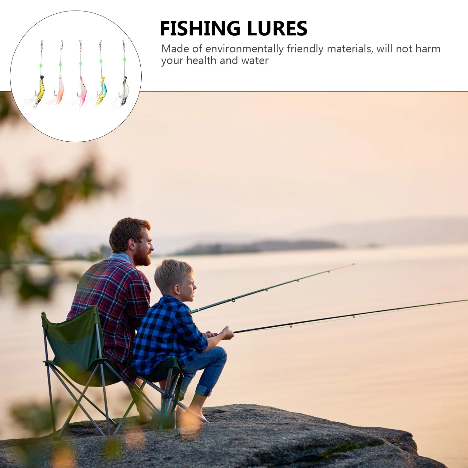 5Pcs Simulated Fishing Baits Artificial Fishing Baitss Fake Lures Bionic Baits (Random Color)
