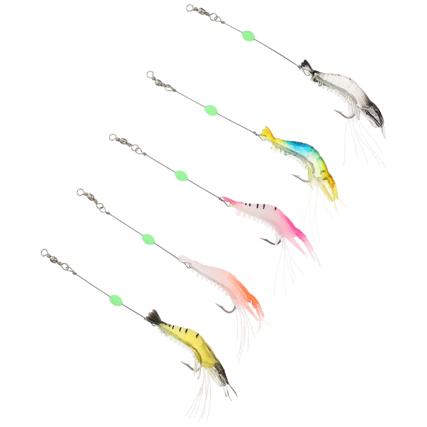 5Pcs Simulated Fishing Baits Artificial Fishing Baitss Fake Lures Bionic Baits (Random Color)