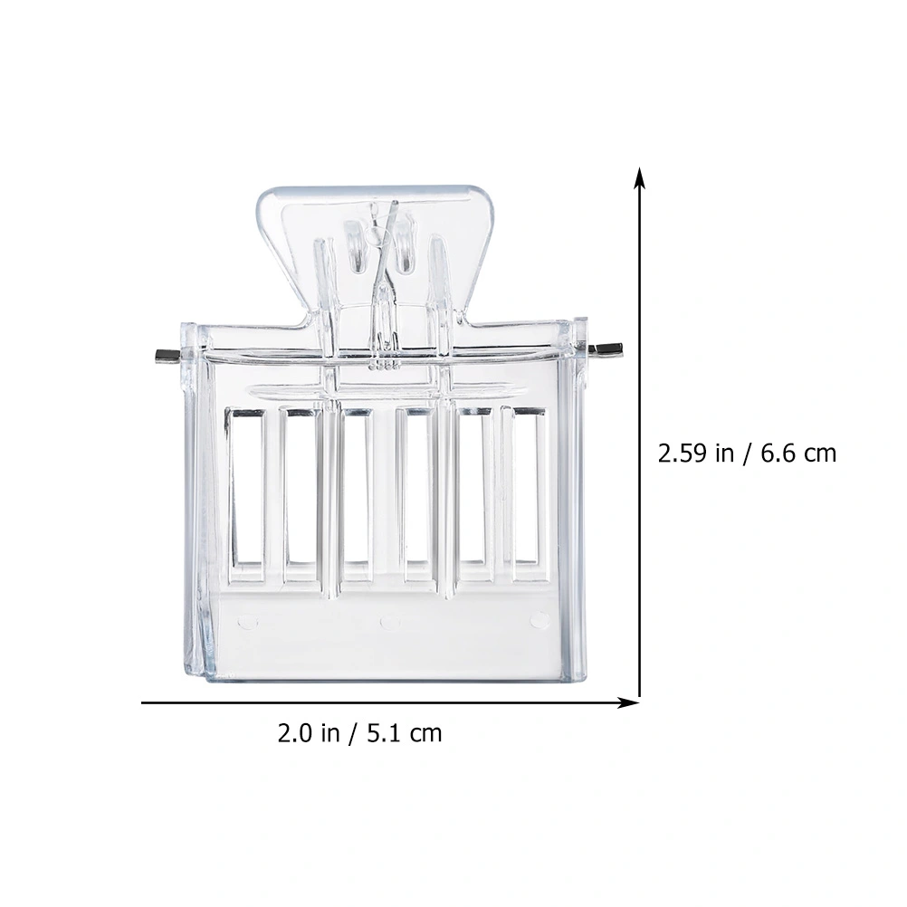 4pcs Transparent Plastic Beekeeping Clips Beekeeping Queen Bee Cage Catcher Clips