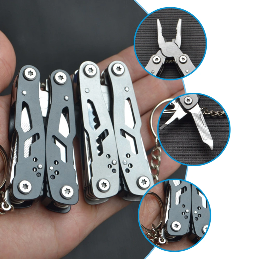 1PC Stainless Steel Sharp-nose Pliers Multi-purpose Tool Plier (Random Color)