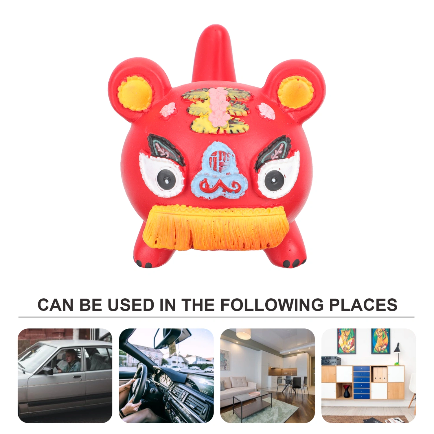 1Pc Adorable Tiger Shape Phone Holder Auspicious Tiger Adornment Desktop Decor