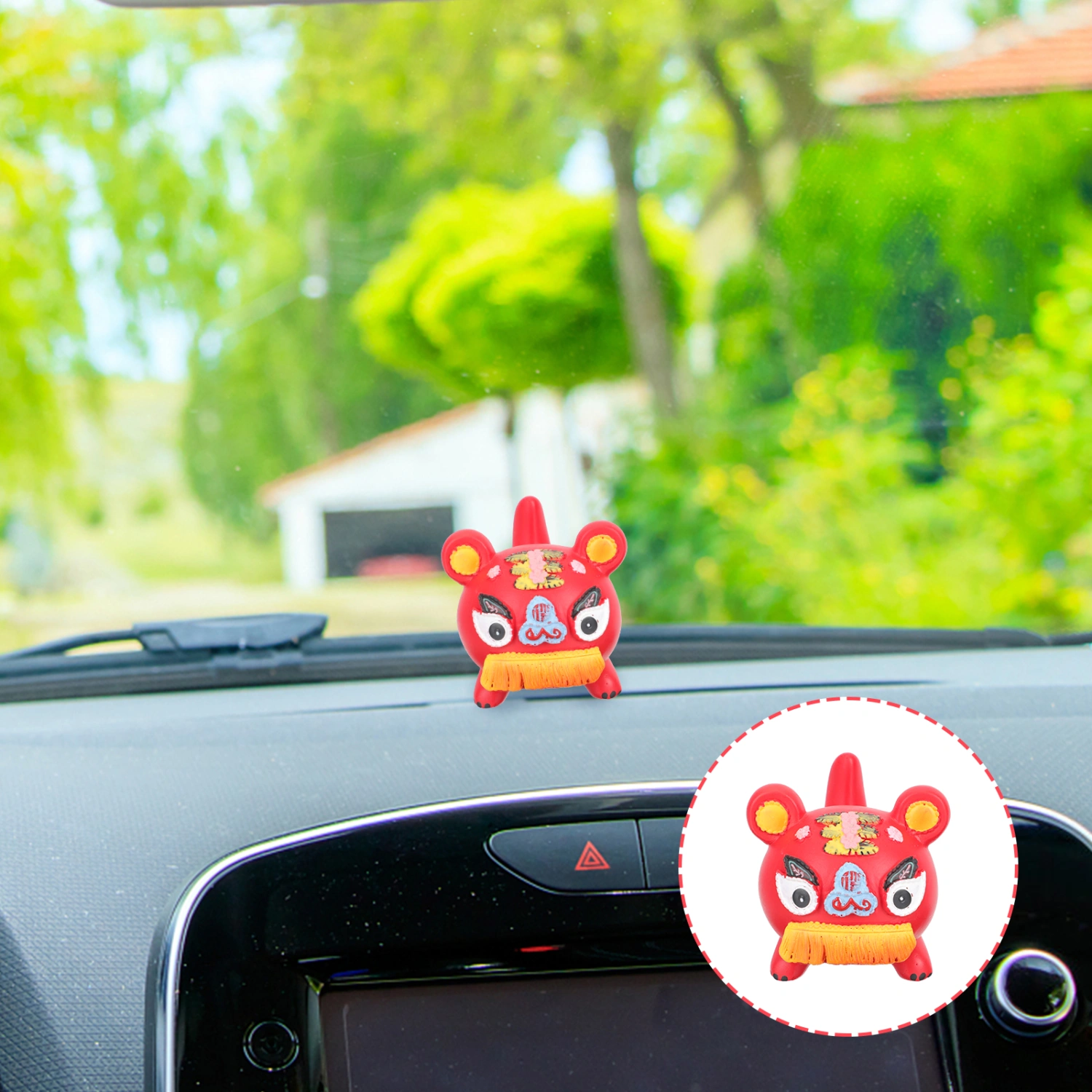 1Pc Adorable Tiger Shape Phone Holder Auspicious Tiger Adornment Desktop Decor