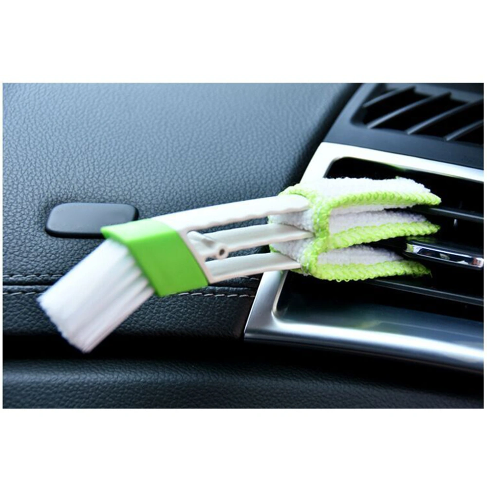 2 PCS Mini Duster Air Vent Blinds Dirt Duster Cleaner Cleaning Brush Dust Brush for Air Conditions Car Air Outlets Car Interior Cleaning Tools