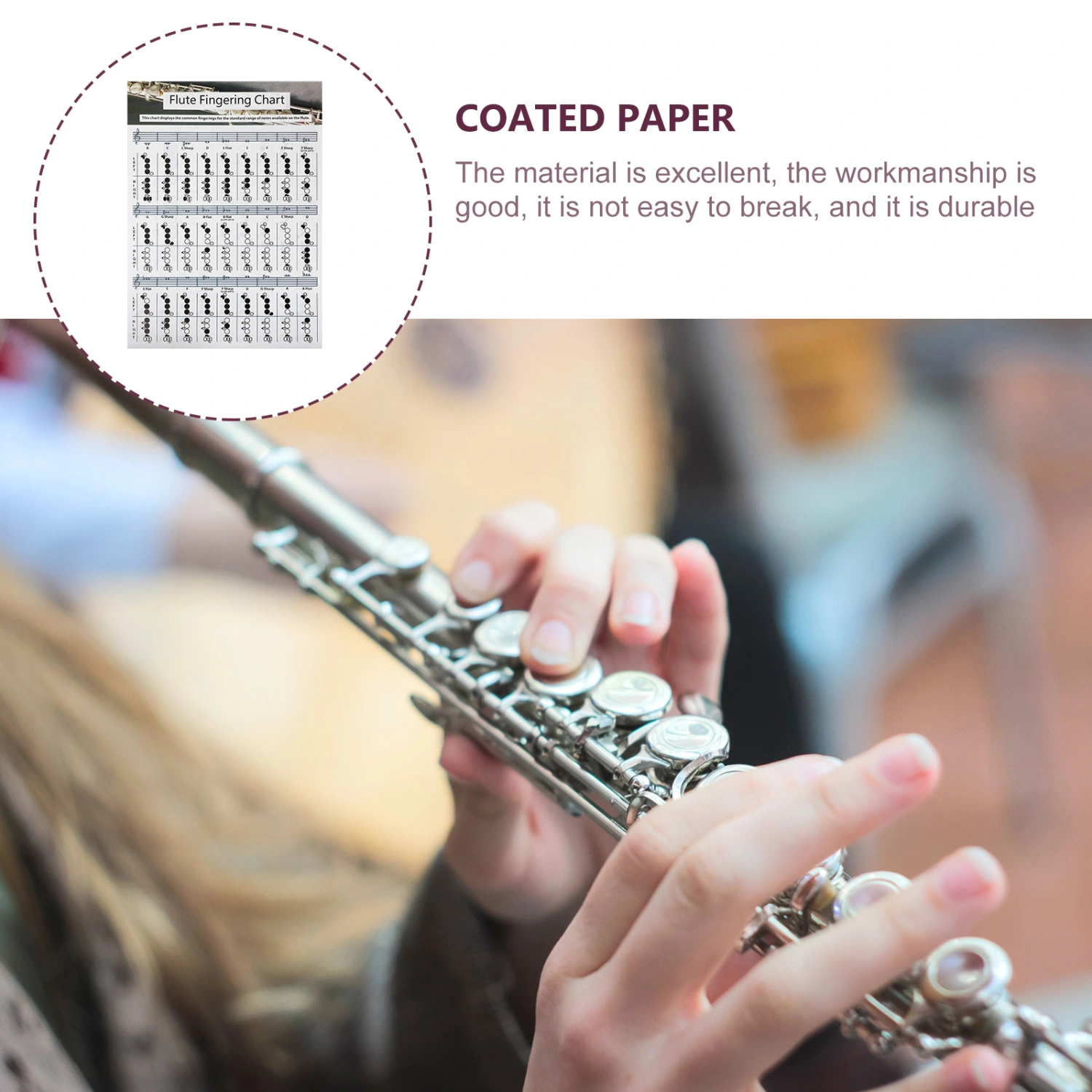 Practical Flute Finger Guide Chart Useful Flute Chord Chart for Flute Beginners