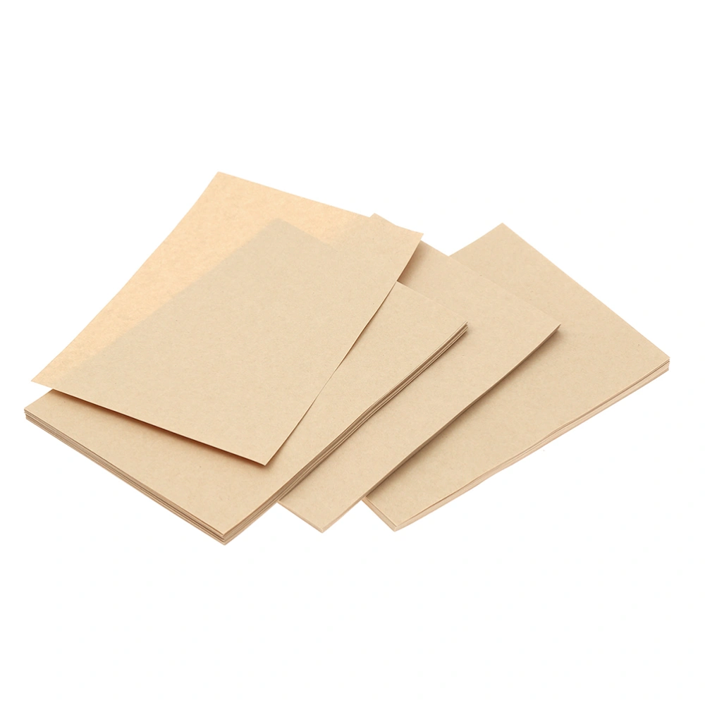 3 Set of 150pcs A4 Vintage Kraft Writing Paper Retro Note Paper Letter Stationery Paper for Home Office School (50pcs for One Set 21x29cm)