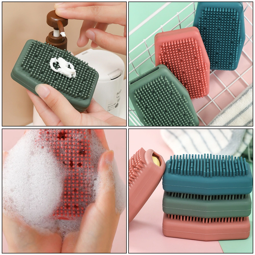 3 Pcs Bath Brushes Cleaning Scrubber Bath Body Brush Massage Exfoliator