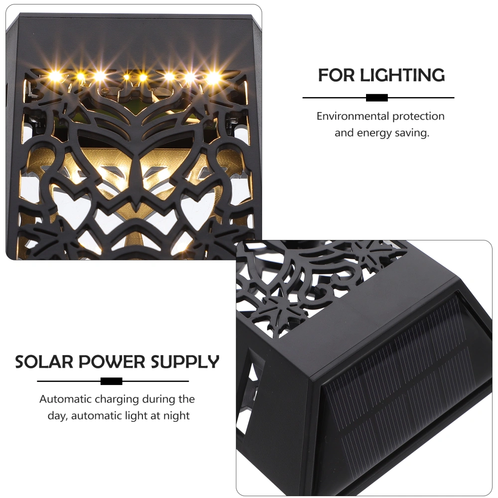 1Pc Vintage Waterproof Solar Wall Lamps LED Wall Lights for Outdoor Yard