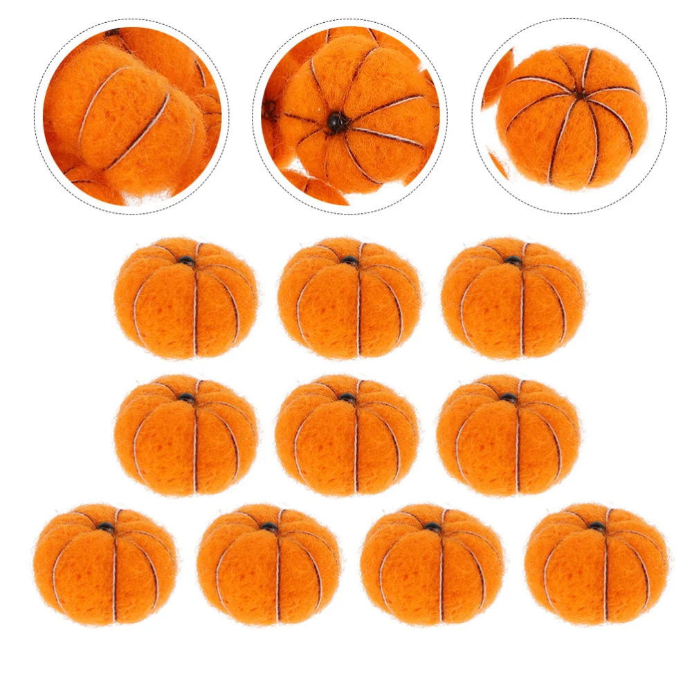 10Pcs Pumpkin Shape Hanging Decor Christmas Hanging Ornament Halloween Party Decor