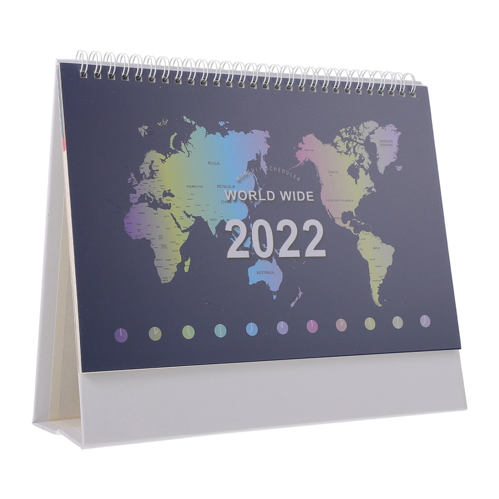 1 Pc Convenient 2022 Desktop Calendar Ornament Notepad Calendar for Planning And Noting