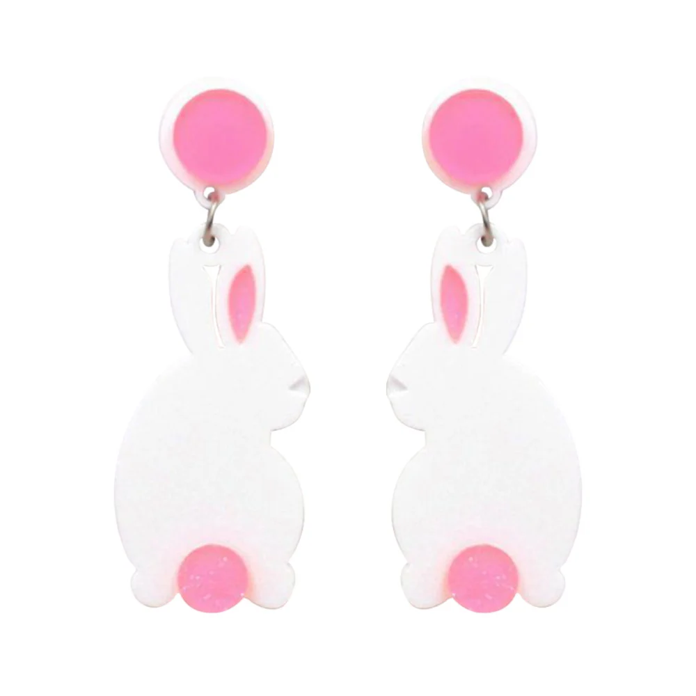 Simple Rabbit Eardrop Fashion Girls Earring Creative Animal Ear Jewelry Adorable Women Ear Ornament