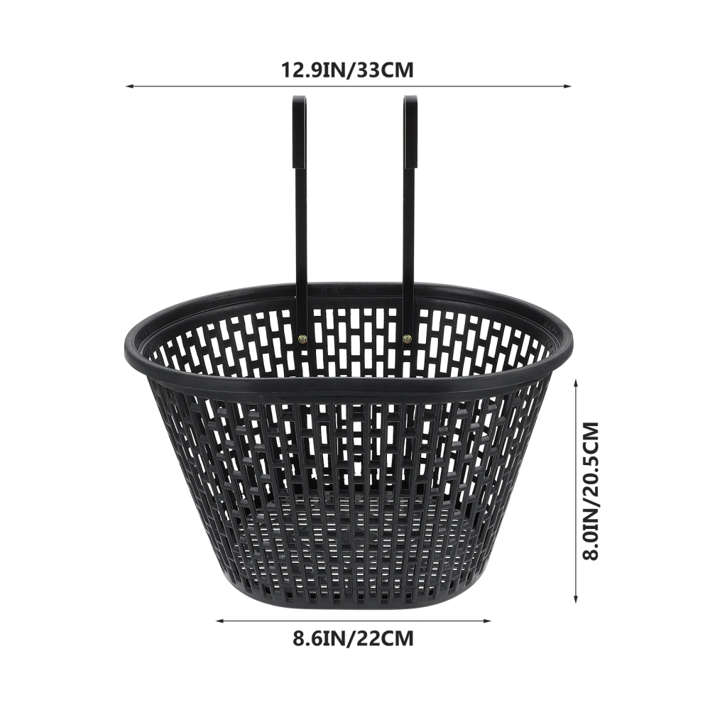 1 Set Plastic Bike Basket Cycling Basket Anti-rust Bike Basket Bike Handlebar Basket