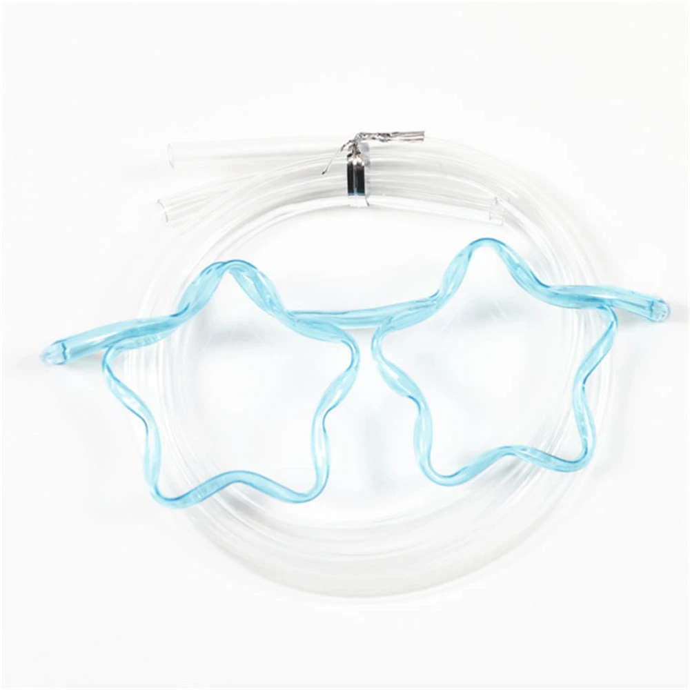 10pcs Children Creative Straws Star Glasses Straws Party Supplies for Drinking (Random Color)