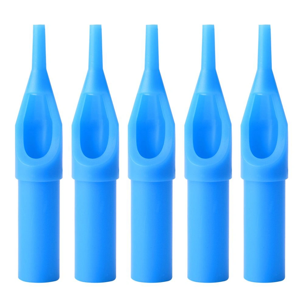 50pcs Needle Parts Cover Simple Disposable Professional Sterilization Needle Mouth Parts (Blue)