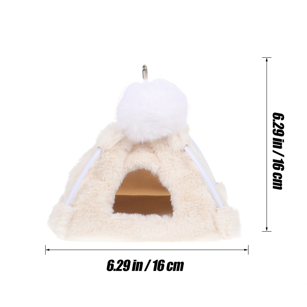 1Pc Warm Bird Nest Pet Bird Hut Plush Bird House Small Pet Sleeping Bed