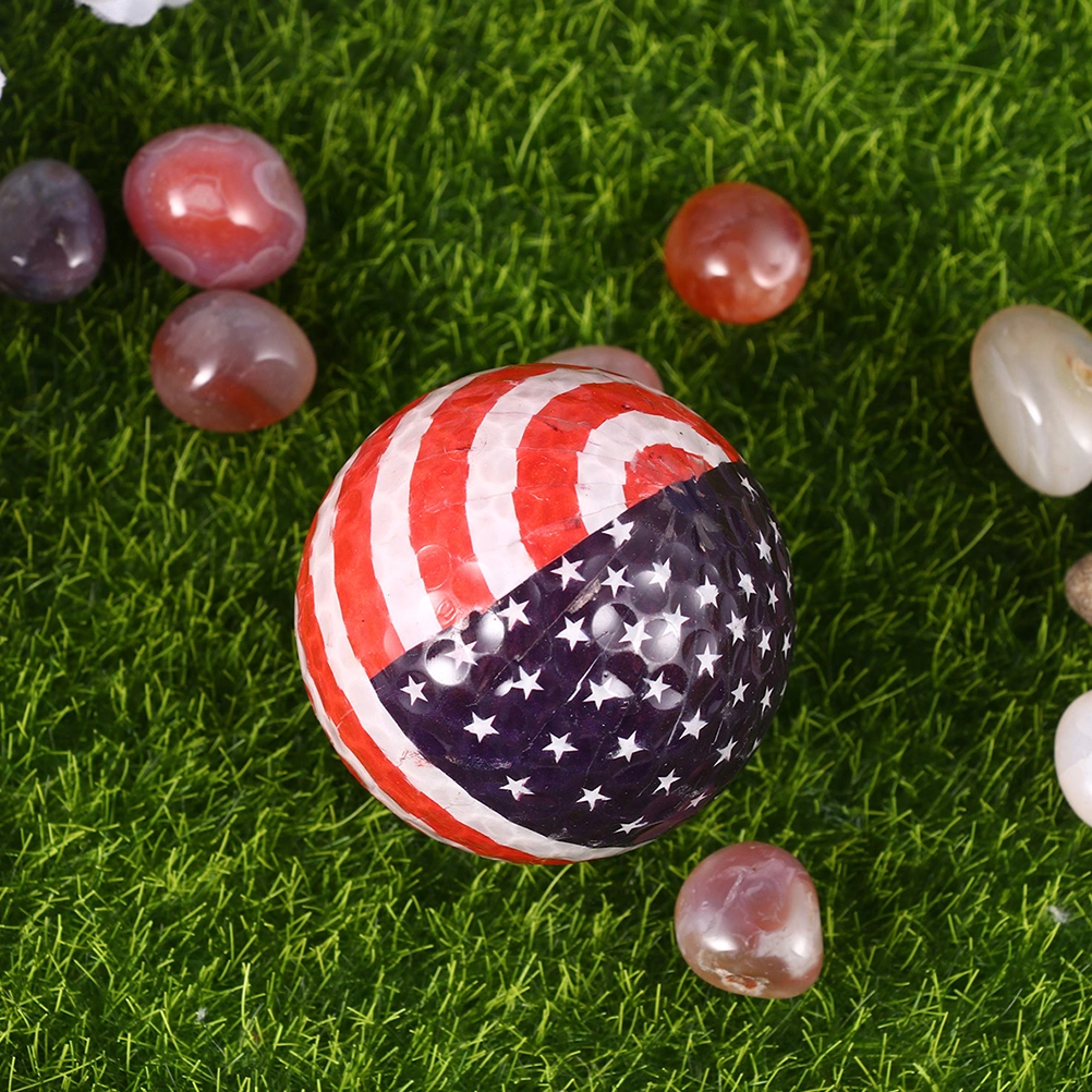 Multicolor Ball Double-layers Practice Ball Training Sports Ball Game Toy Match Ball Gift(American Flag)