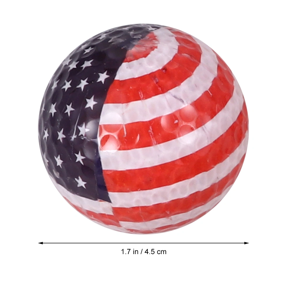 Multicolor Ball Double-layers Practice Ball Training Sports Ball Game Toy Match Ball Gift(American Flag)