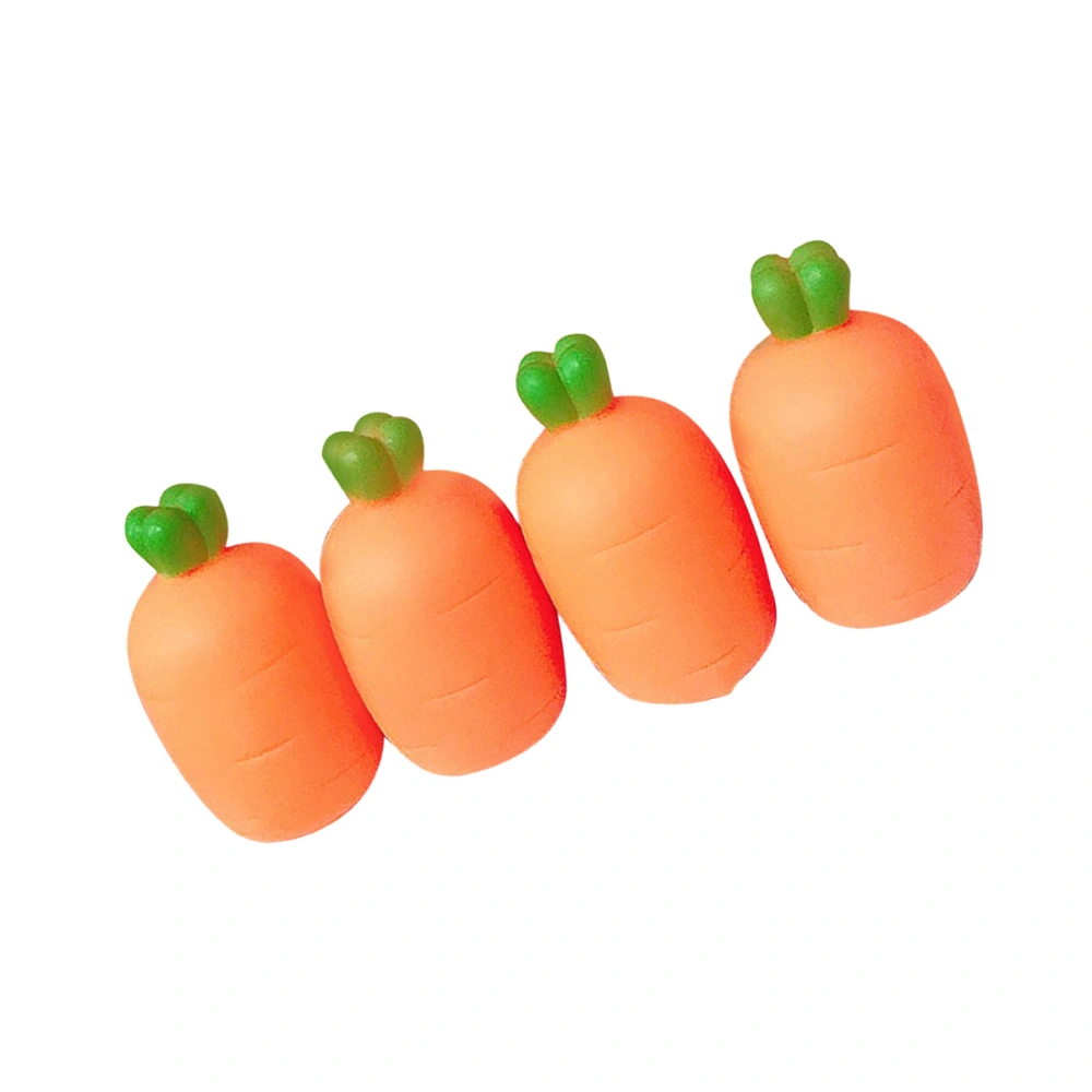 8pcs Simulation Carrot Squeeze Sound Toy Lovely Stress Reliever Vent Toys Prank Toys